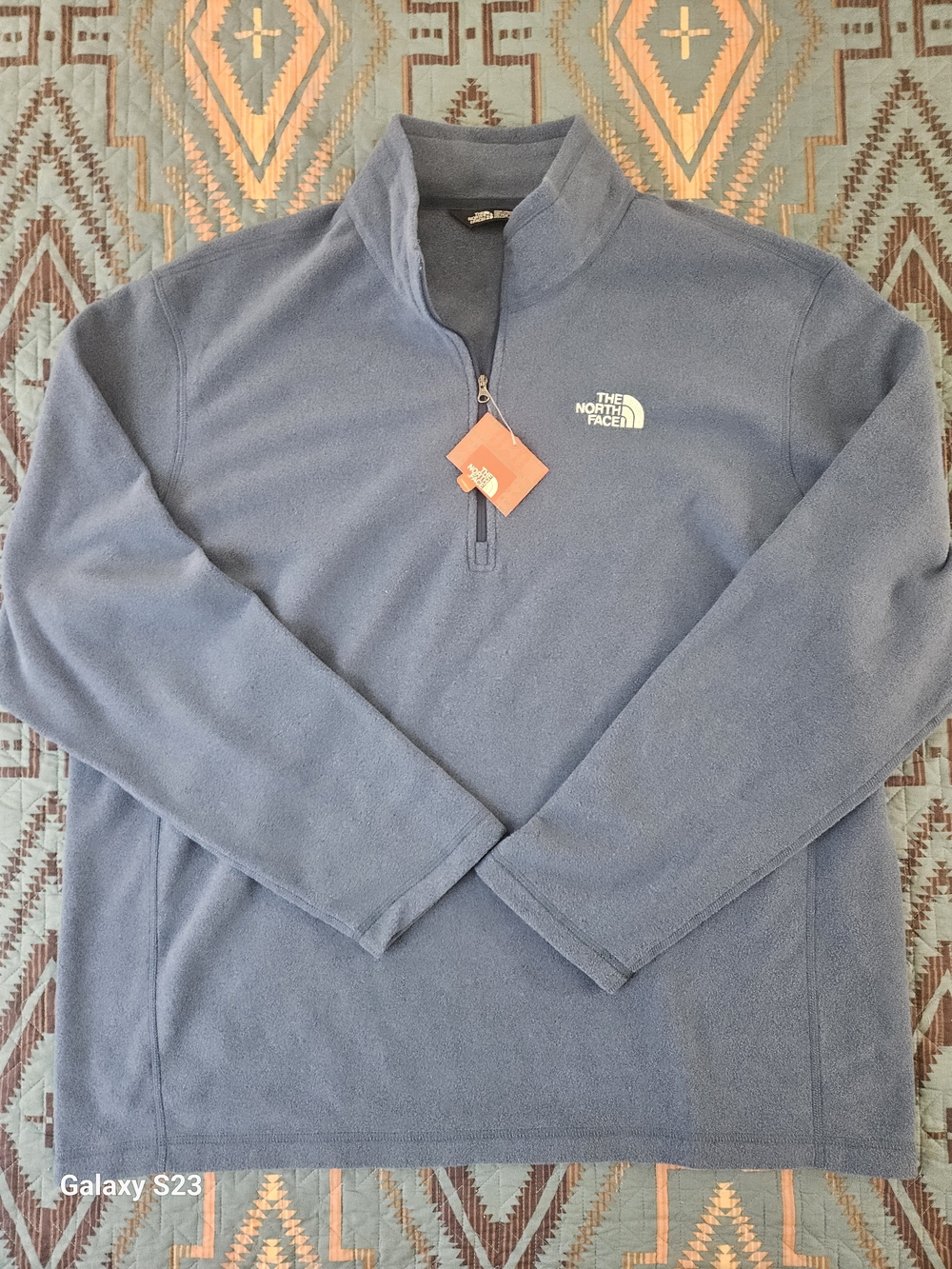 The North Face Men’s Quarter-Zip Fleece Pullover - Blue